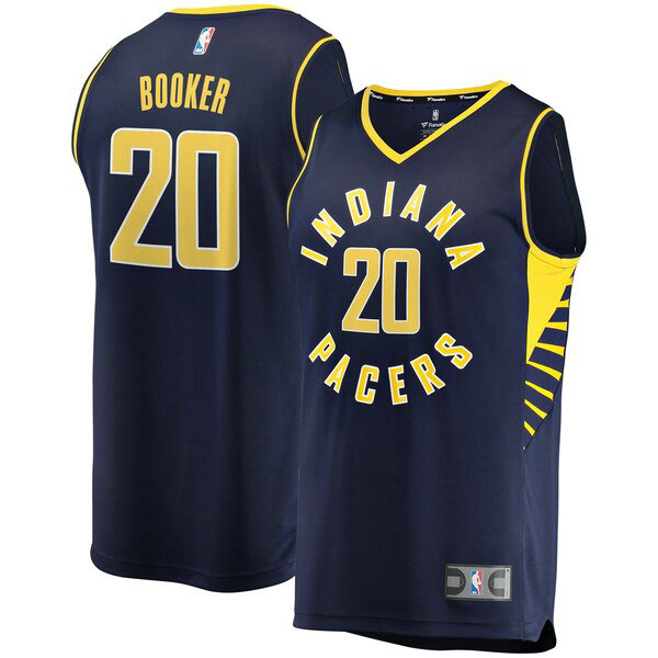 Maillot nba Indiana Pacers Icon Edition Homme Trevor Booker 20 Bleu marin